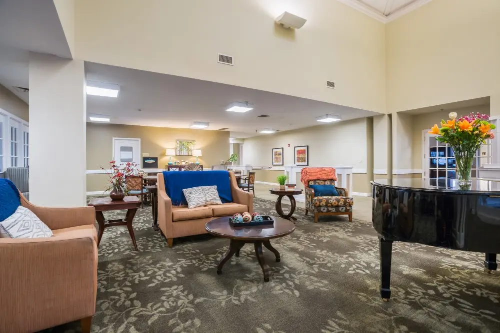 Lobby at American House Murfreesboro, an assisted living facility in Murfreesboro, Tennessee